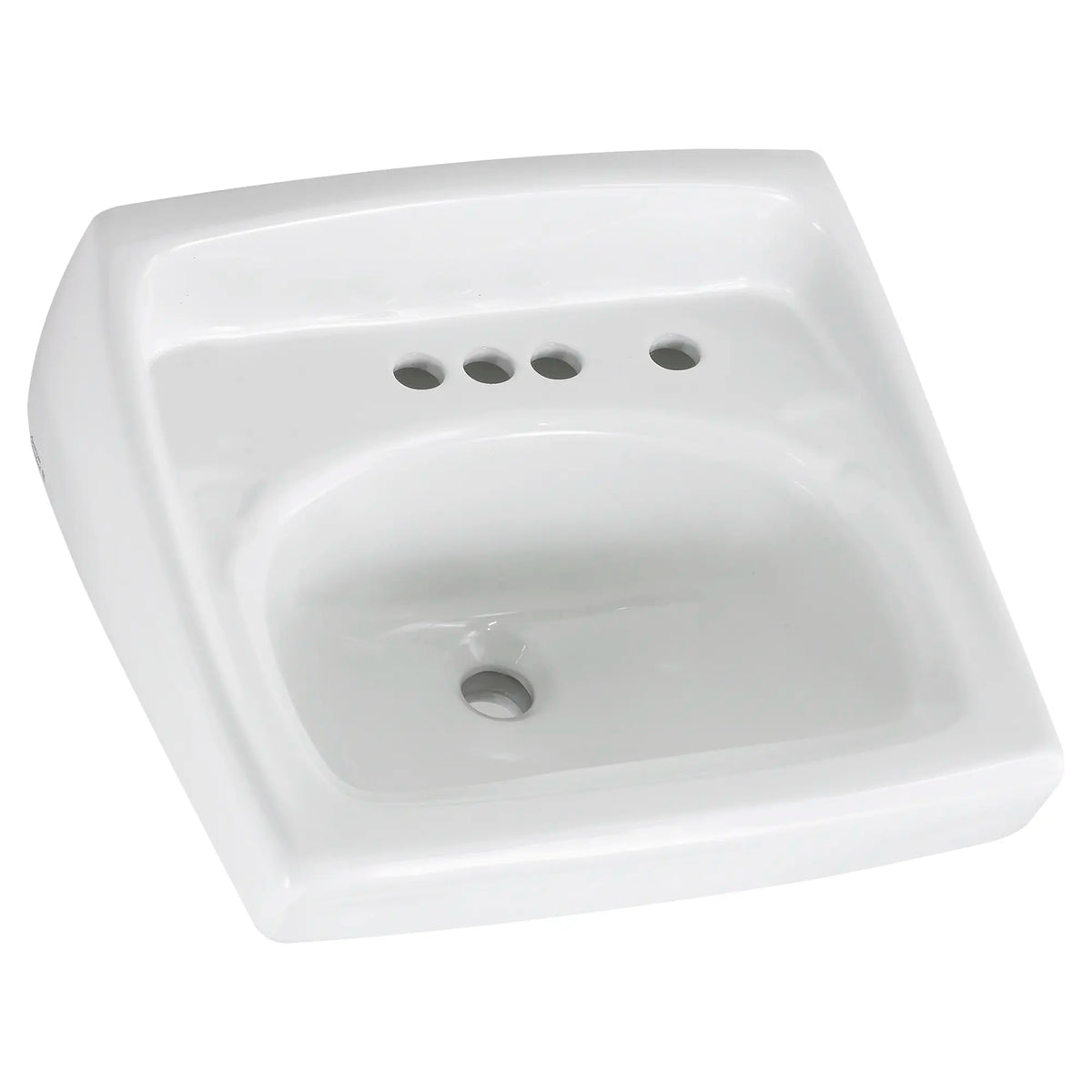 American Standard Lucerne Wall-Hung Sink With 4-Inch Centerset and Extra Right-Hand Hole - White