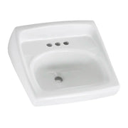 American Standard Lucerne Wall-Hung Sink Less Overflow With 4-Inch Centerset - White