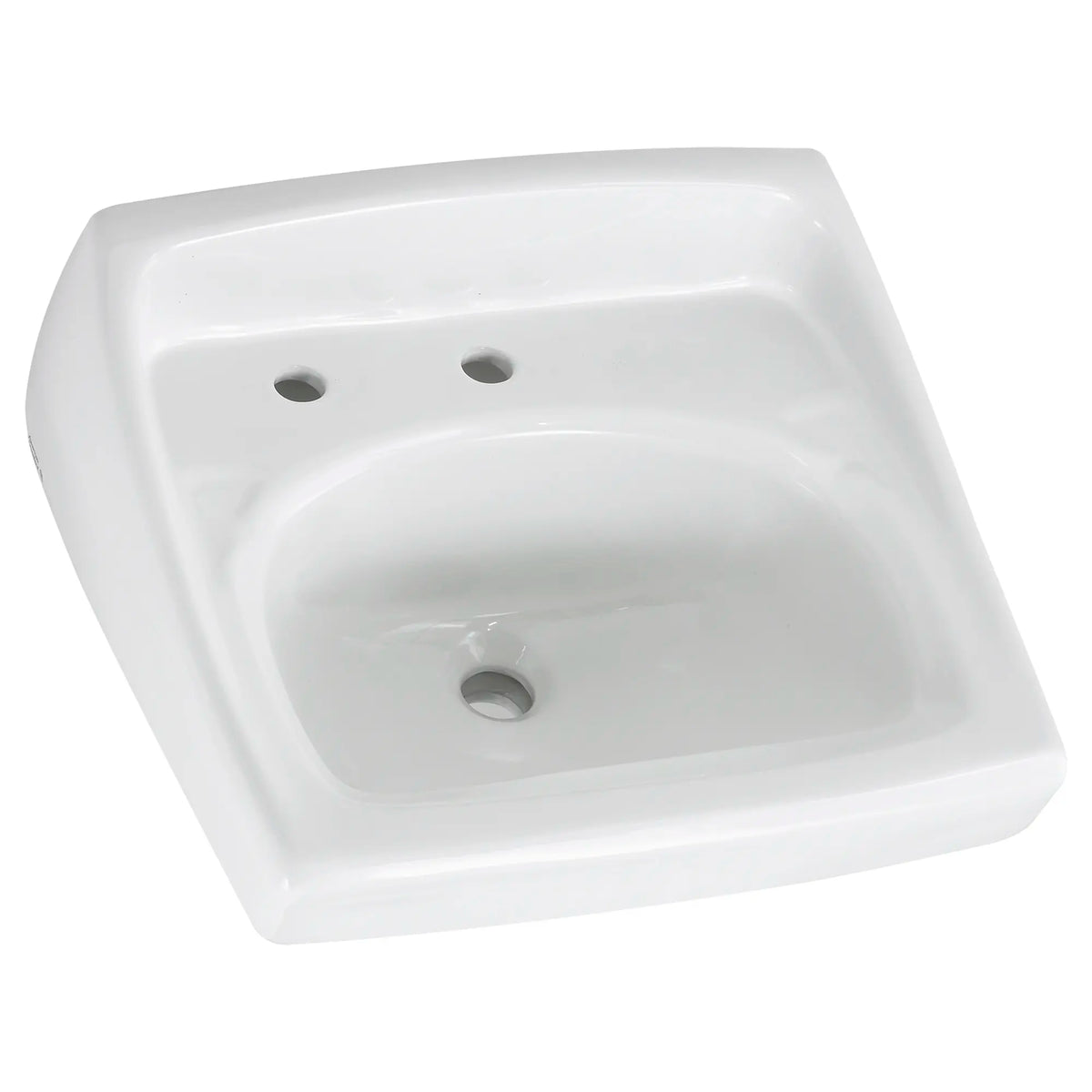 American Standard Lucerne Wall-Hung Sink With Center Hole Only and Extra Left-Hand Hole - White