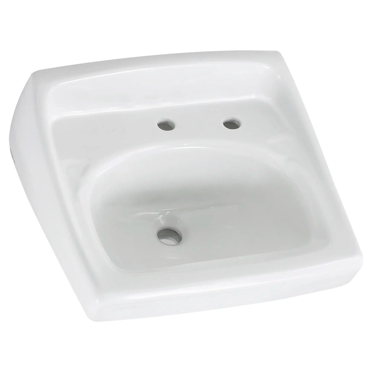 American Standard Lucerne Wall-Hung Sink With Center Hole Only and Extra Right-Hand Hole - White
