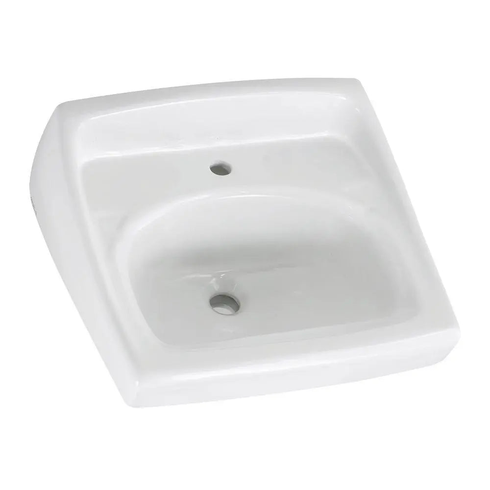 American Standard Lucerne Wall-Hung Sink Less Overflow With Center Hole Only - White