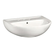 American Standard 22-Inch Evolution 8-Inch Widespread Pedestal Sink Top - White