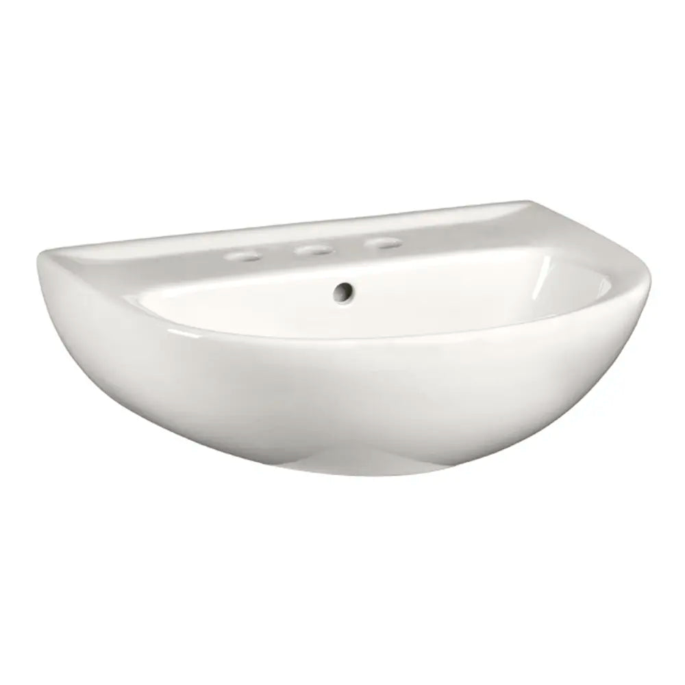 American Standard 22-Inch Evolution 8-Inch Widespread Pedestal Sink Top - White