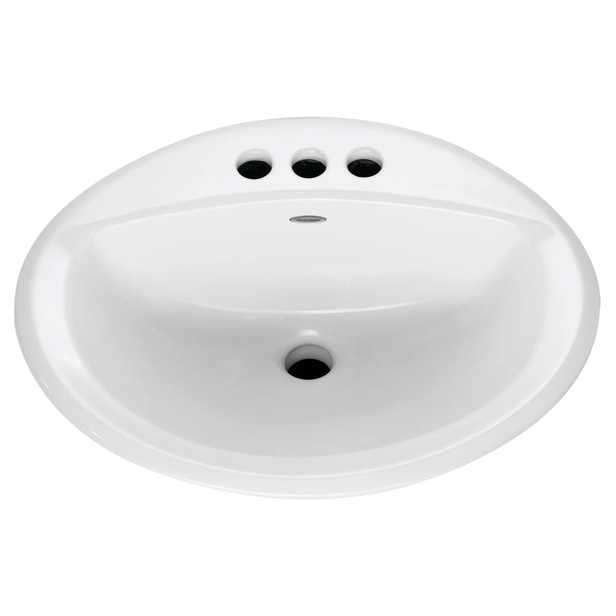American Standard Aqualyn Drop-In Sink With 4-Inch Centerset Less Overflow - White