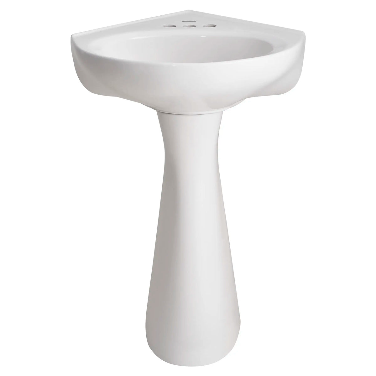 American Standard Cornice 4-Inch Centerset Pedestal Sink Top and Leg Combination - White