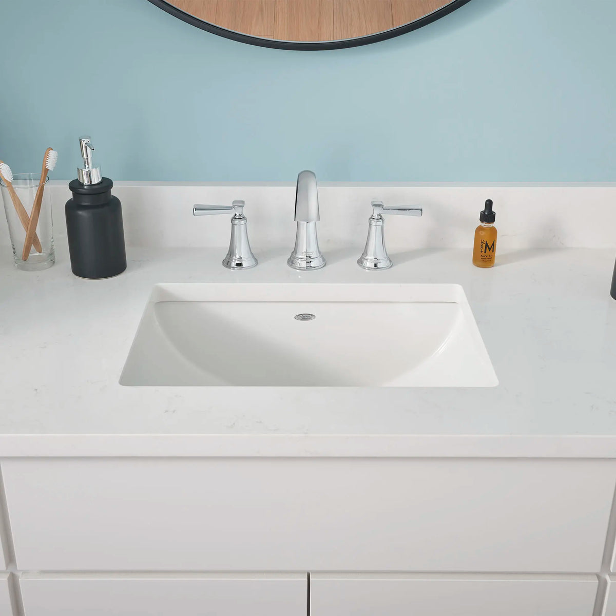 American Standard Studio Under Counter Sink With Glazed Underside - product view