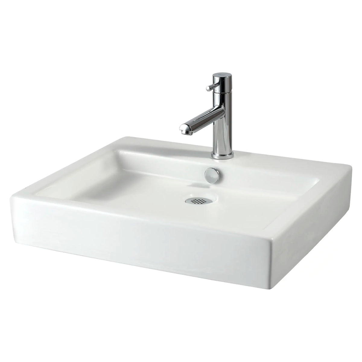 American Standard Studio 22 x 18-1/2-Inch Above Counter Sink With Center Hole Only - details