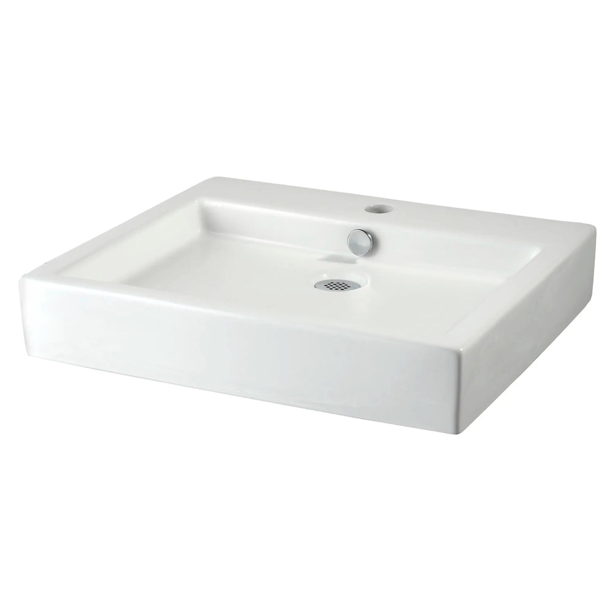 American Standard Studio 22 x 18-1/2-Inch Above Counter Sink With Center Hole Only - details