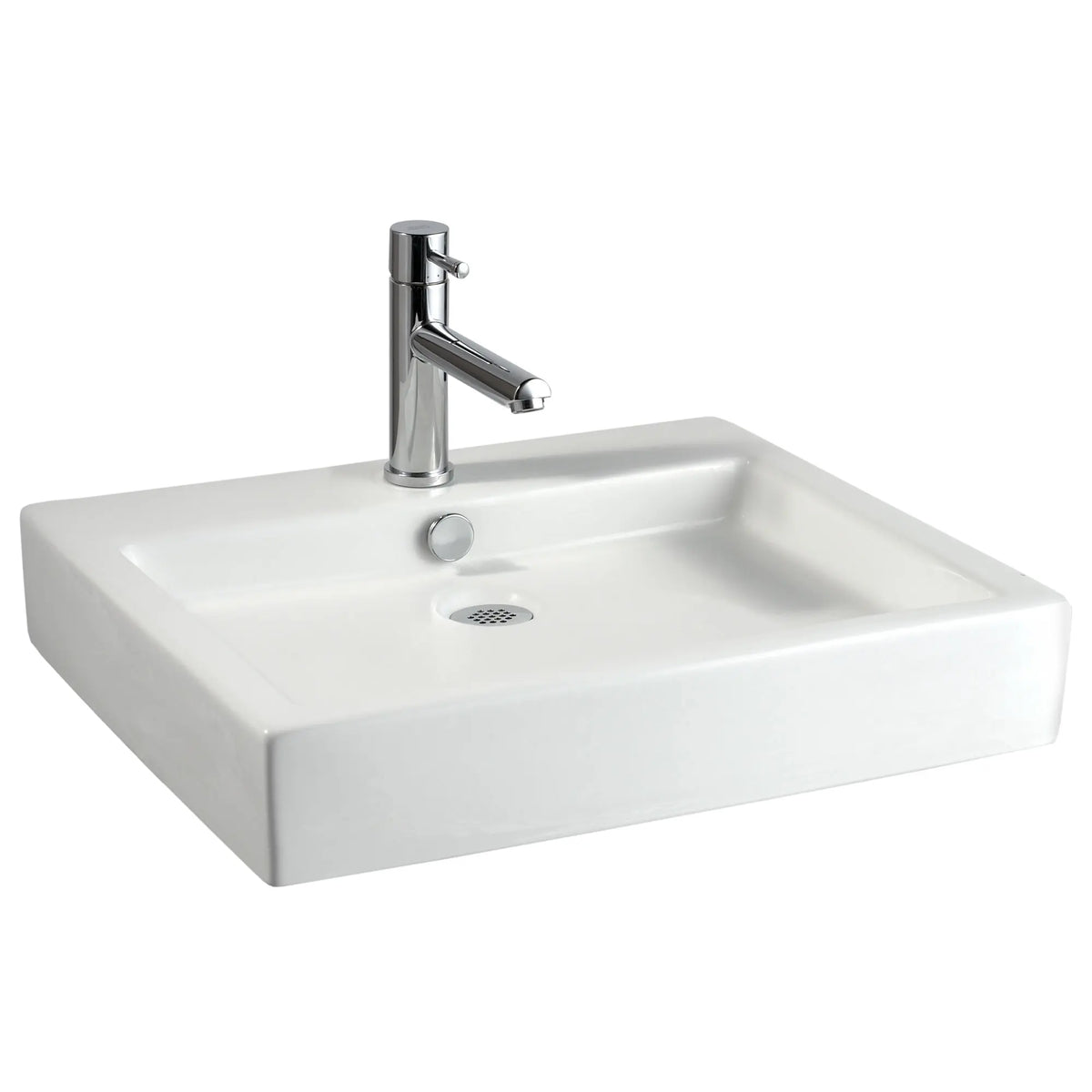 American Standard Studio 22 x 18-1/2-Inch Above Counter Sink With Center Hole Only - details
