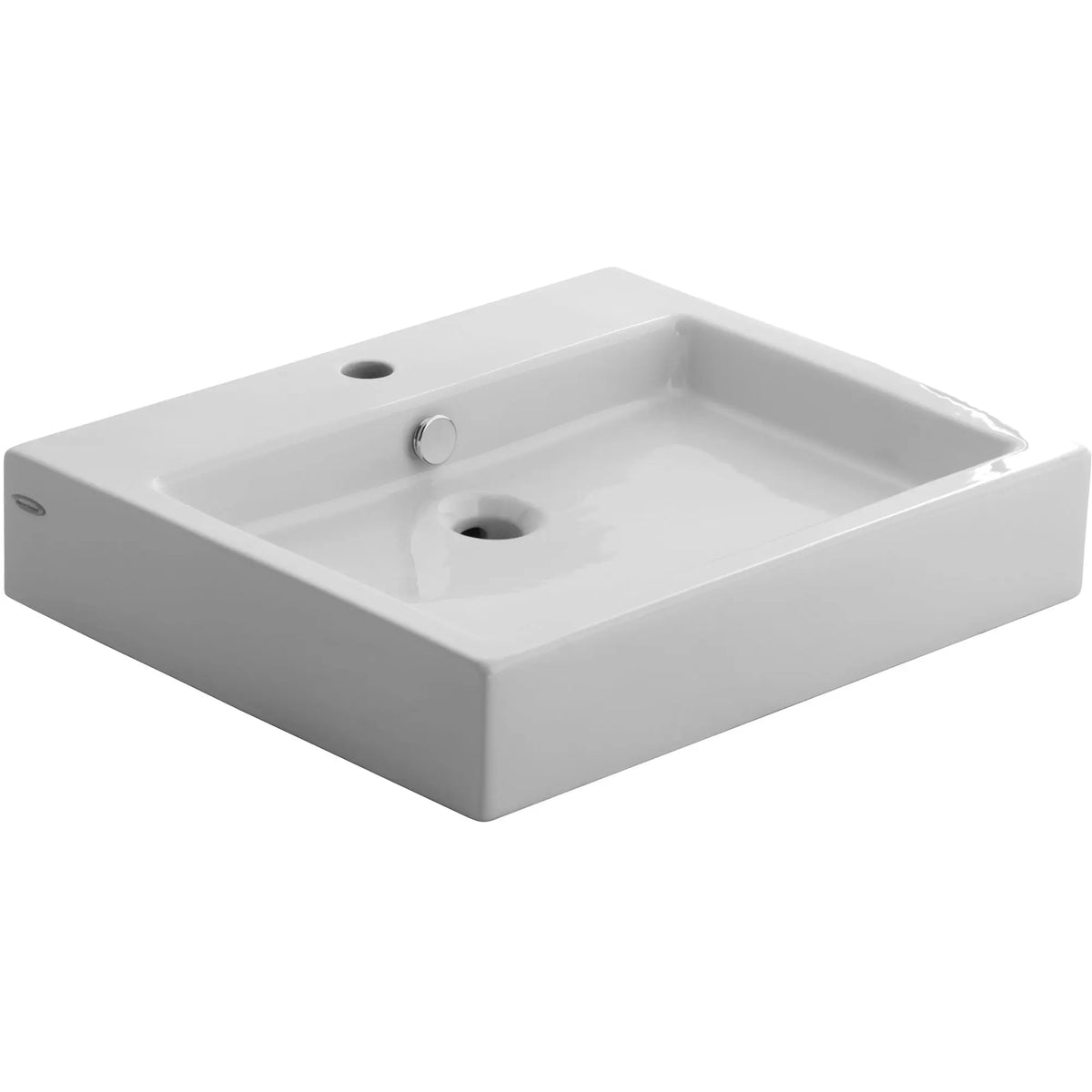 American Standard Studio 22 x 18-1/2-Inch Above Counter Sink With Center Hole Only - details