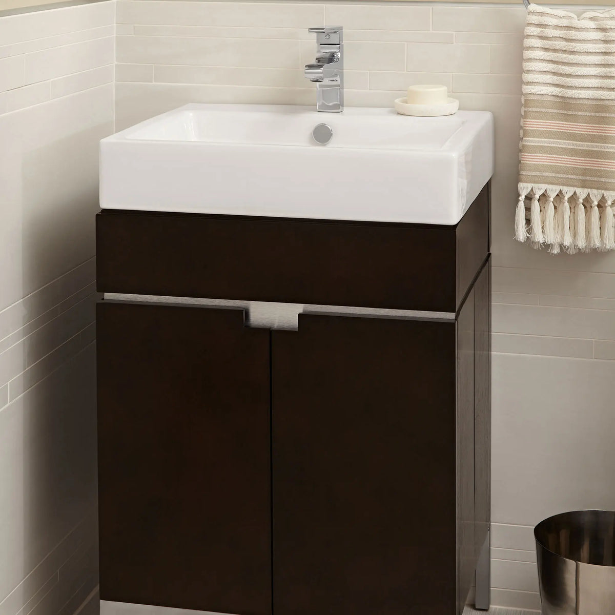 American Standard Studio 22 x 18-1/2-Inch Above Counter Sink With Center Hole Only - details