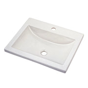 American Standard Studio Drop-In Sink With Center Hole Only - White
