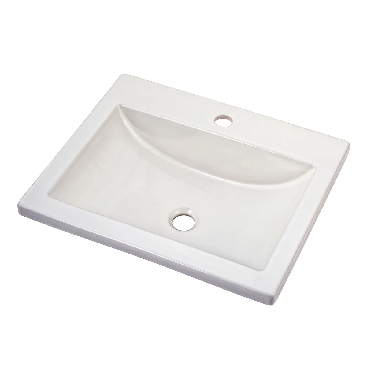 American Standard Studio Drop-In Sink With Center Hole Only - White