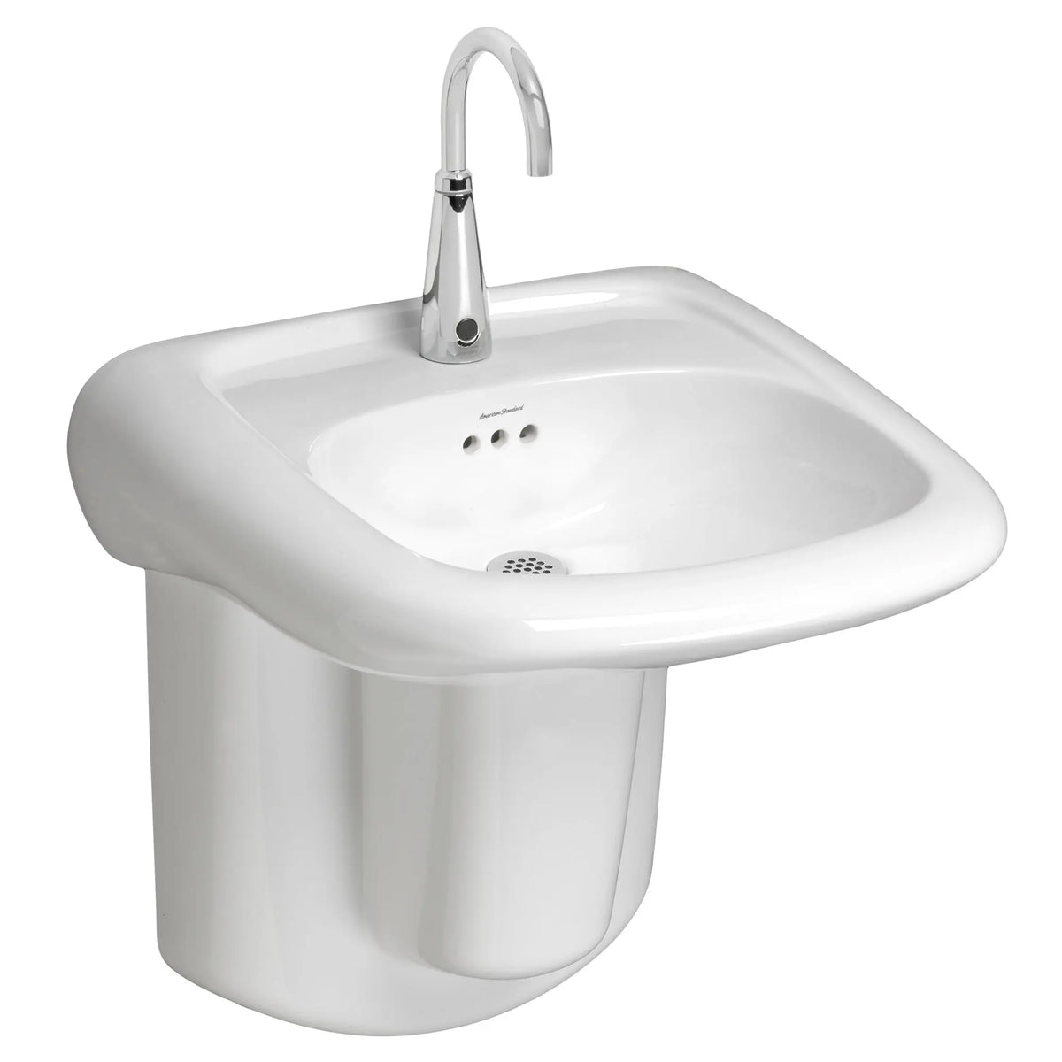 American Standard Murro Wall-Hung EverClean Sink With Center Hole Only - White