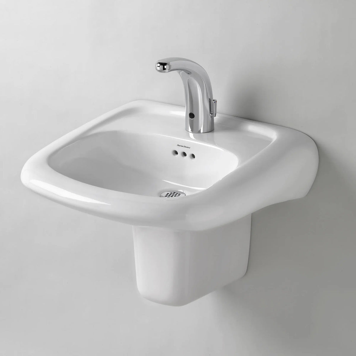 American Standard Murro Wall-Hung EverClean Sink With Center Hole Only - details
