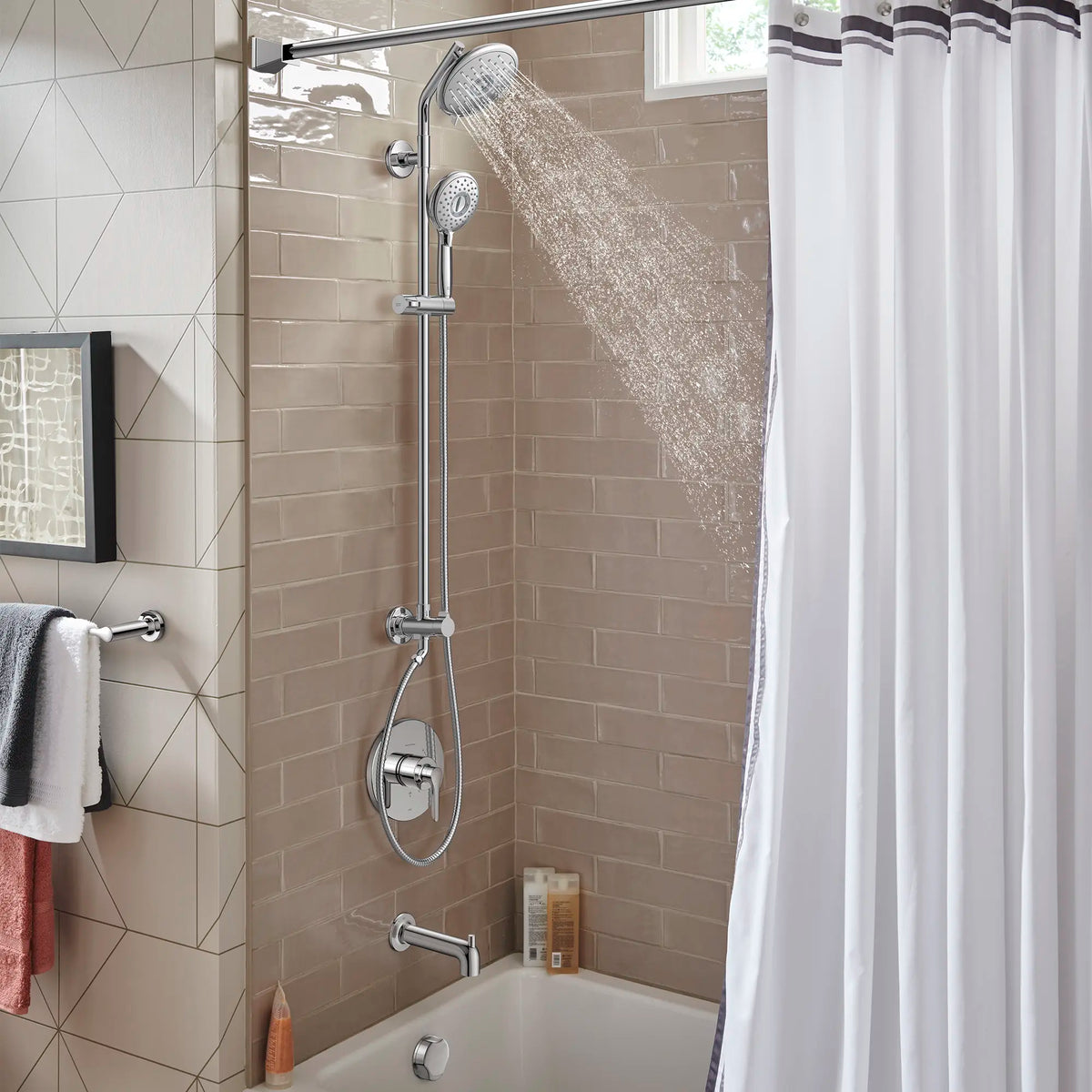 American Standard Spectra Versa 36-Inch 4-Function 1.8 gpm/6.8 L/min Hand Shower Kit - details