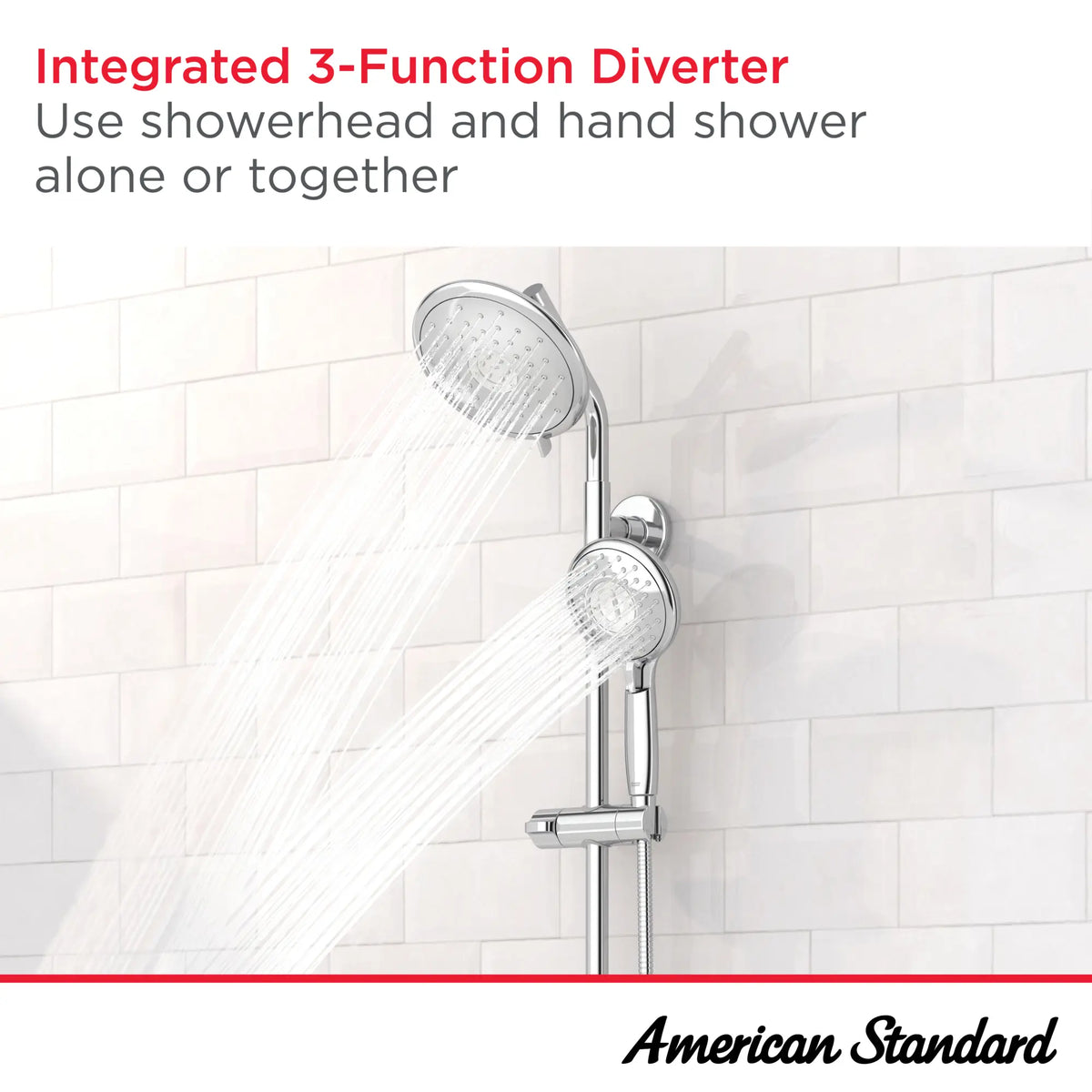 American Standard Spectra Versa 24-Inch 4-Function 1.8 gpm/6.8 L/min Hand Shower Kit - details