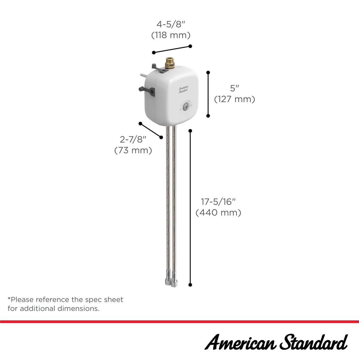 American Standard Solenoid + Thermostatic Mixing Valve Control Box, Dual Inlet - details
