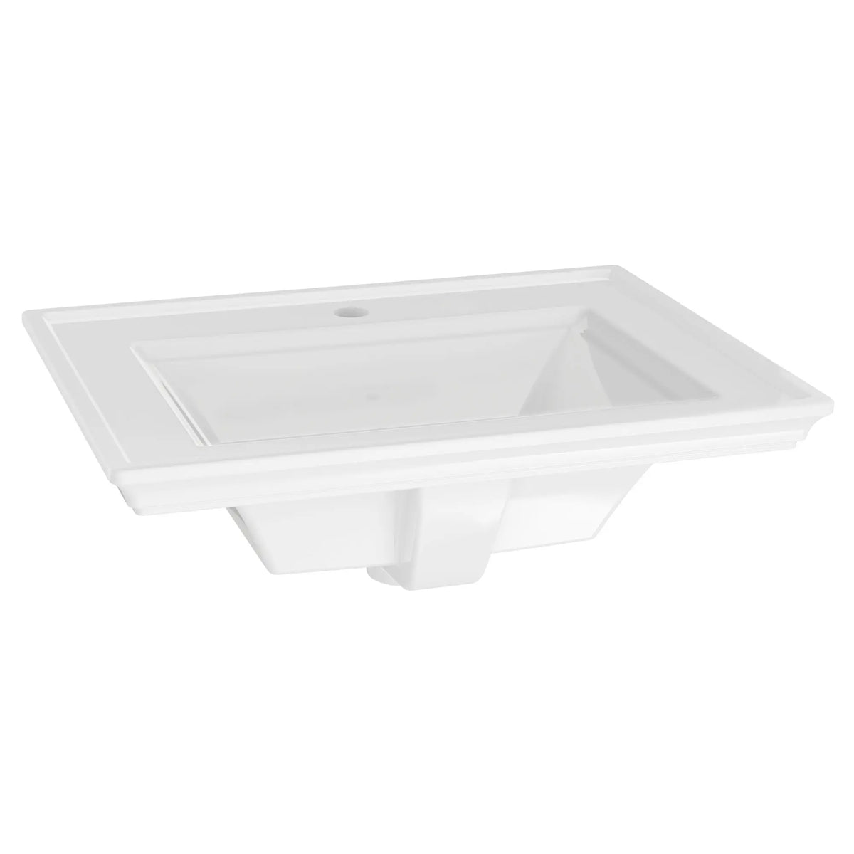 American Standard Town Square S Drop-In Sink With Center Hole Only - White