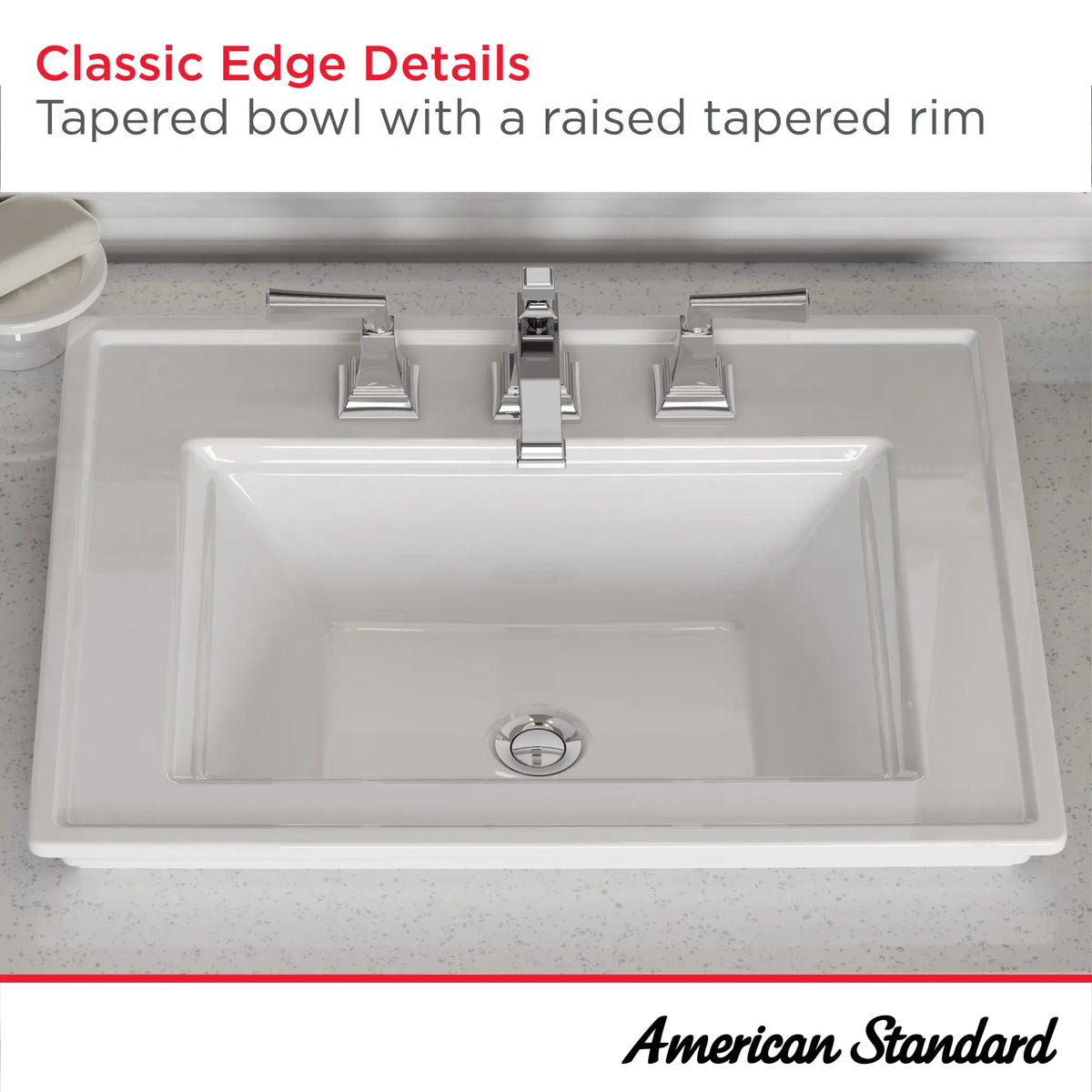 American Standard Town Square S Drop-In Sink With 4-Inch Centerset - details