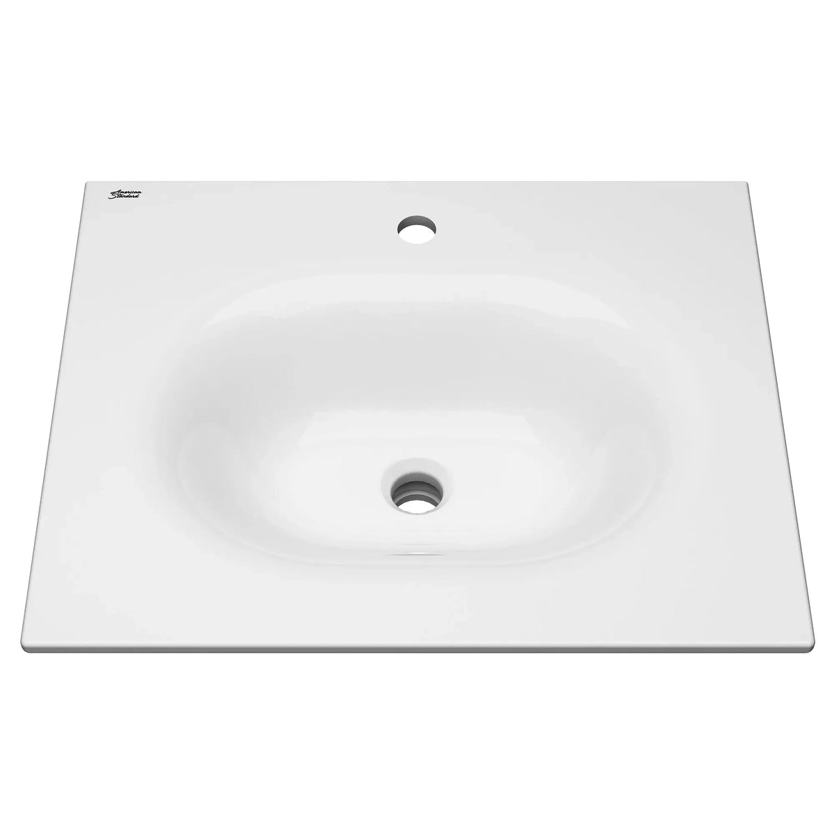 American Standard Studio S 24-Inch Vitreous China Vanity Sink Top Center Hole Only - product view