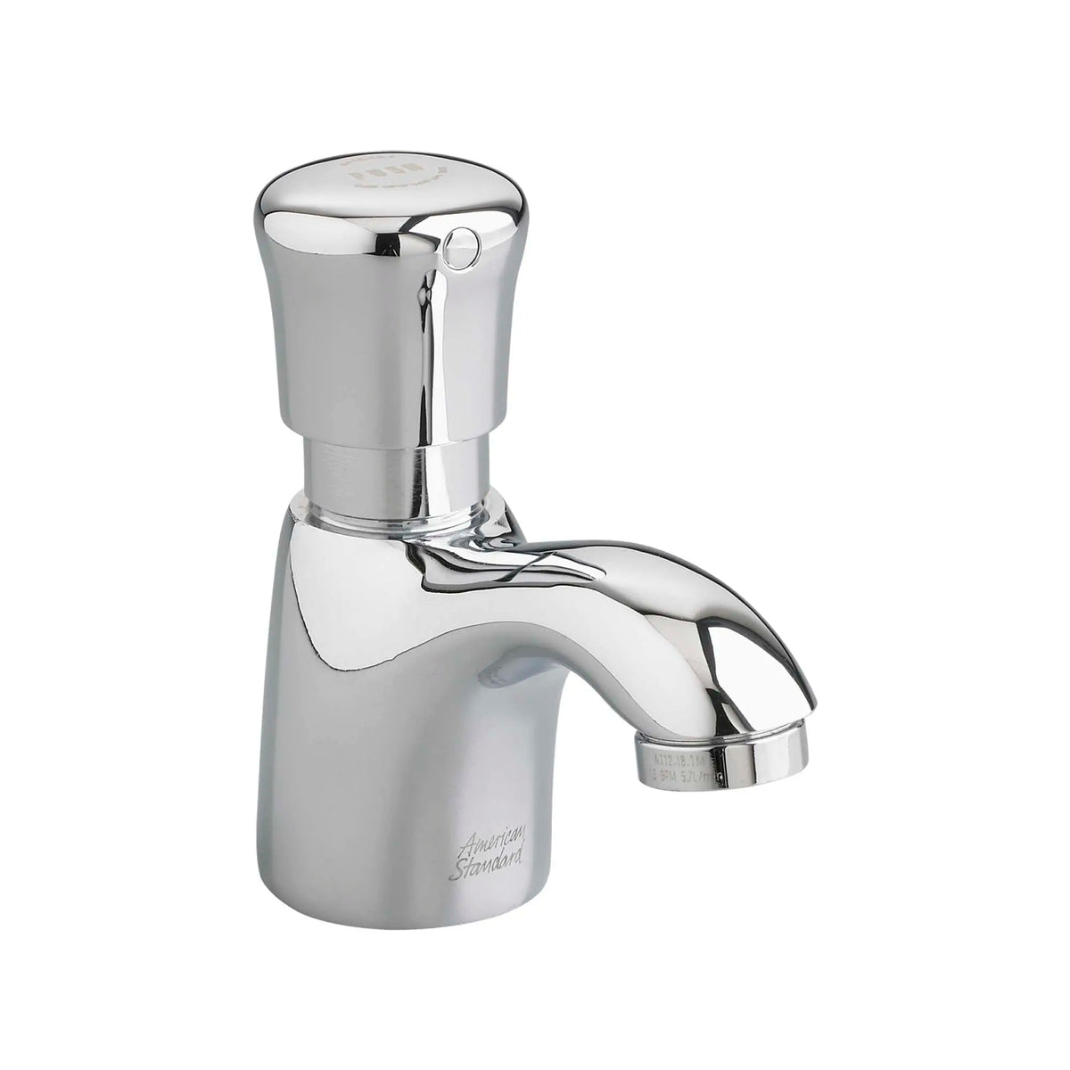 American Standard Metering Pillar Tap Faucet With Extended Spout 0.5 gpm/1.9 Lpf - Polished Chrome