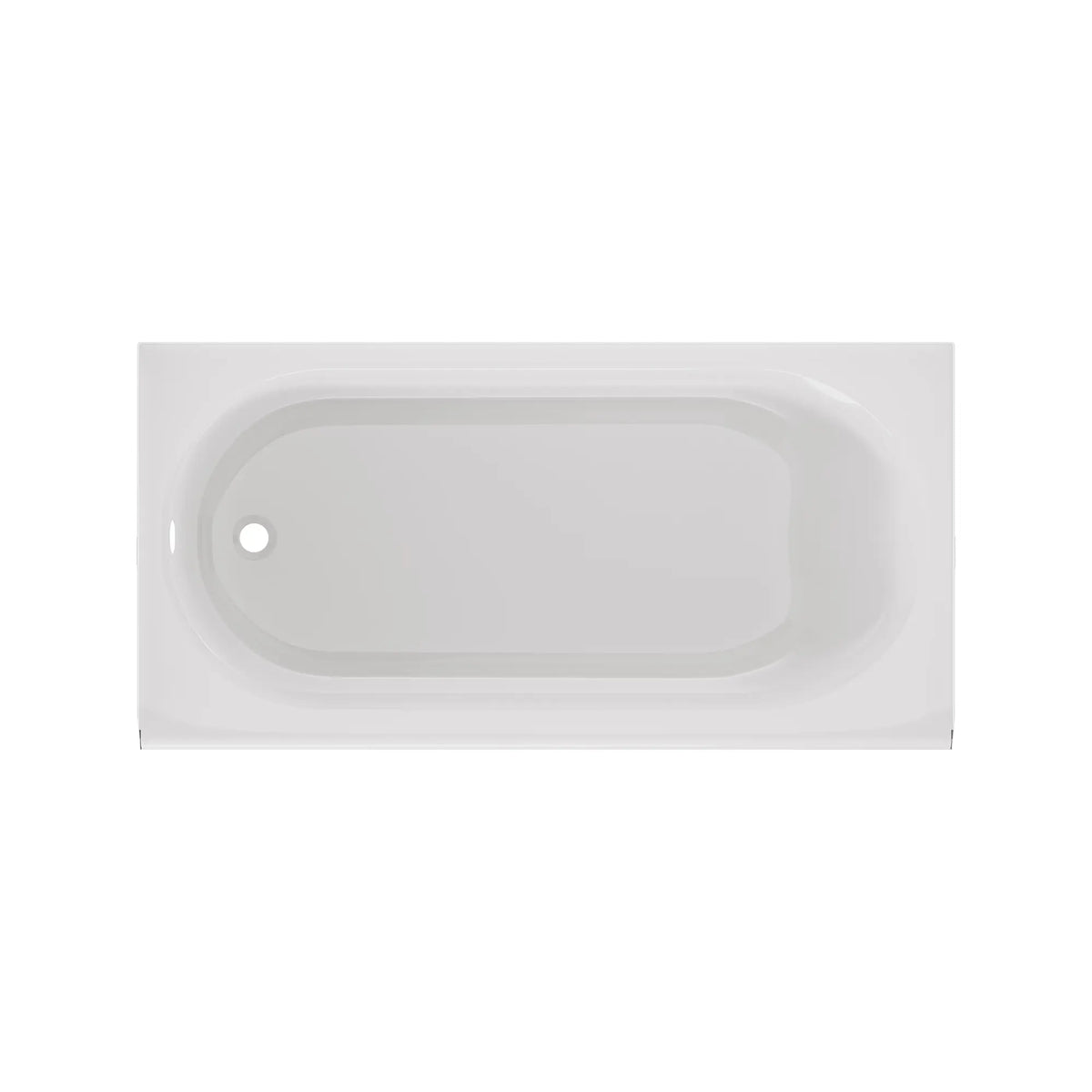 American Standard Princeton PRO Steel 60 x 30-inch Above Floor Rough Integral Apron Bathtub with Left-Hand Outlet - product view