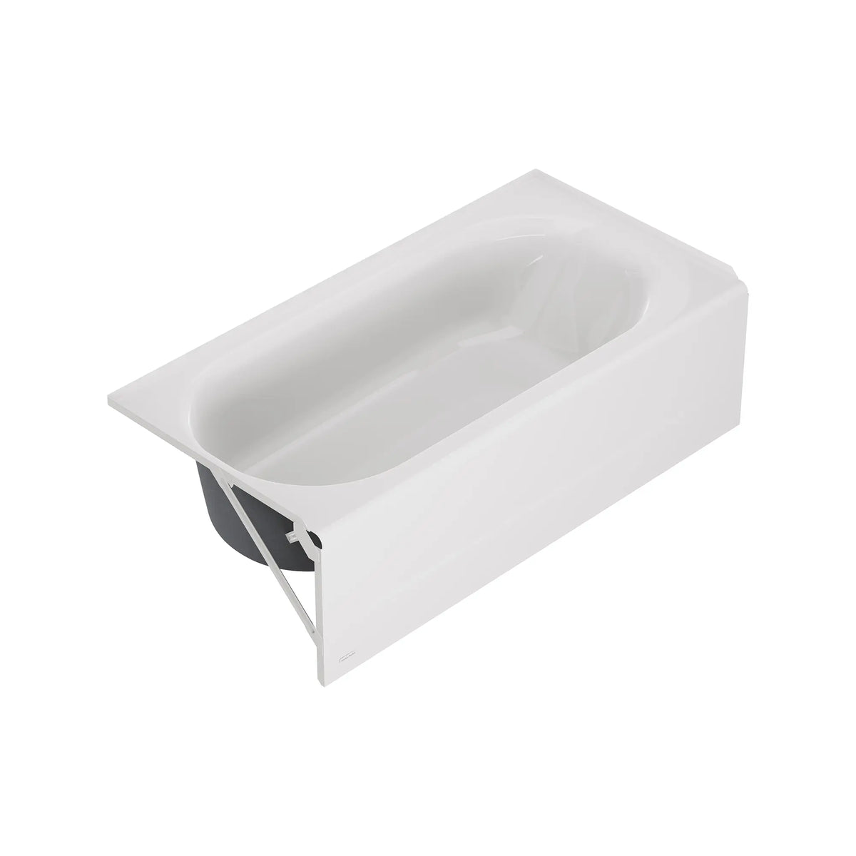 American Standard Princeton PRO Steel 60 x 30-inch Above Floor Rough Integral Apron Bathtub with Left-Hand Outlet - details