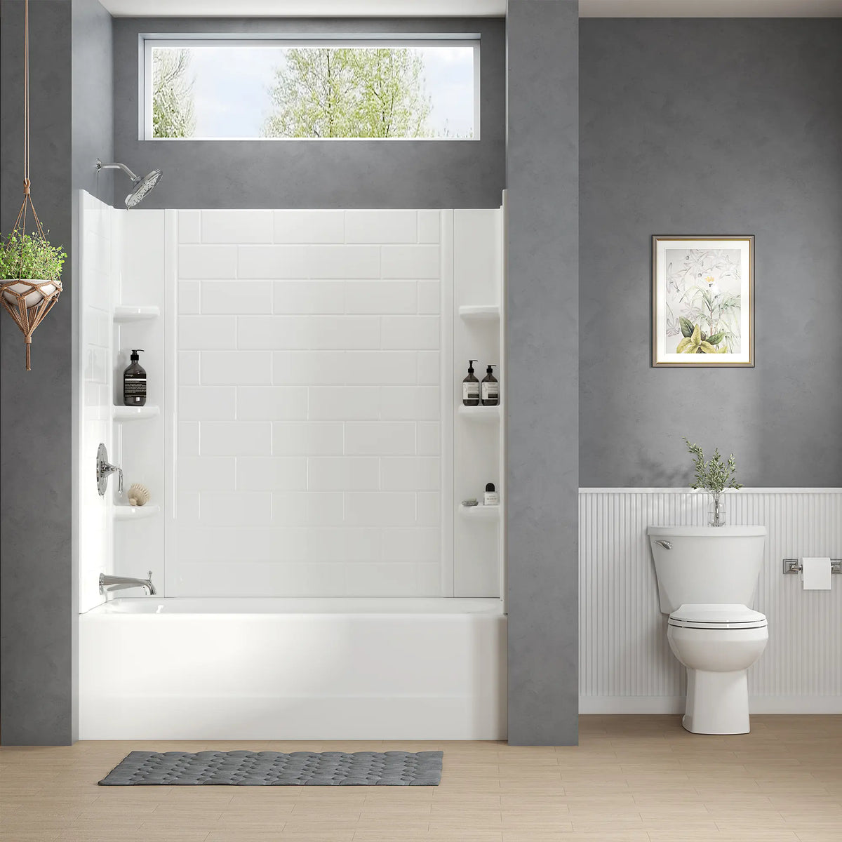 American Standard Princeton PRO Steel 60 x 30-inch Above Floor Rough Integral Apron Bathtub with Left-Hand Outlet - details