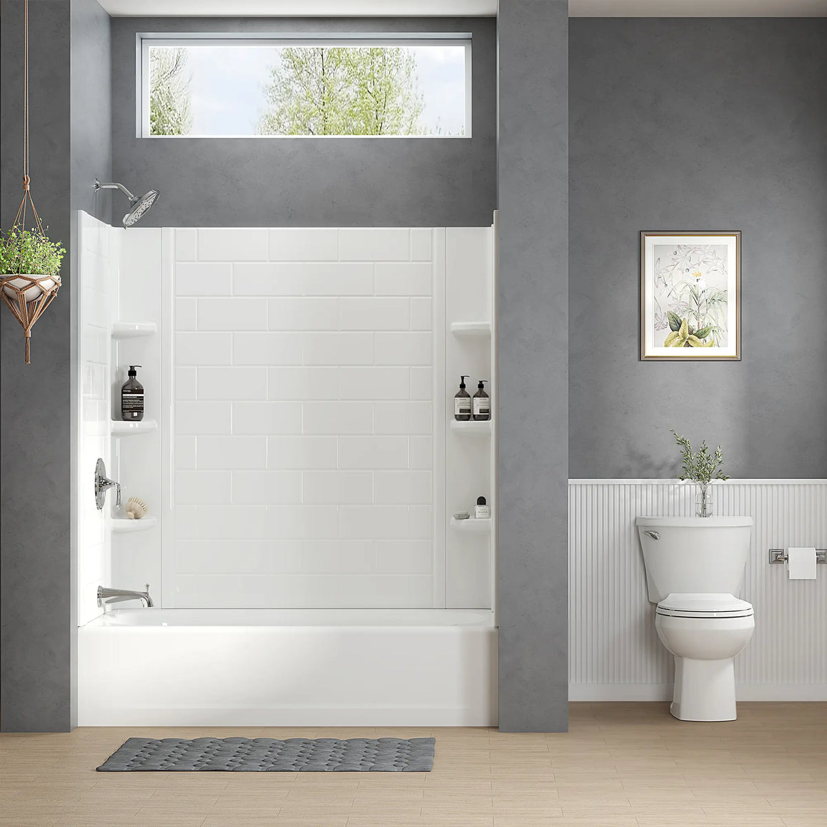 American Standard Princeton PRO Steel 60 x 30-inch Above Floor Rough Integral Apron Bathtub with Left-Hand Outlet - details