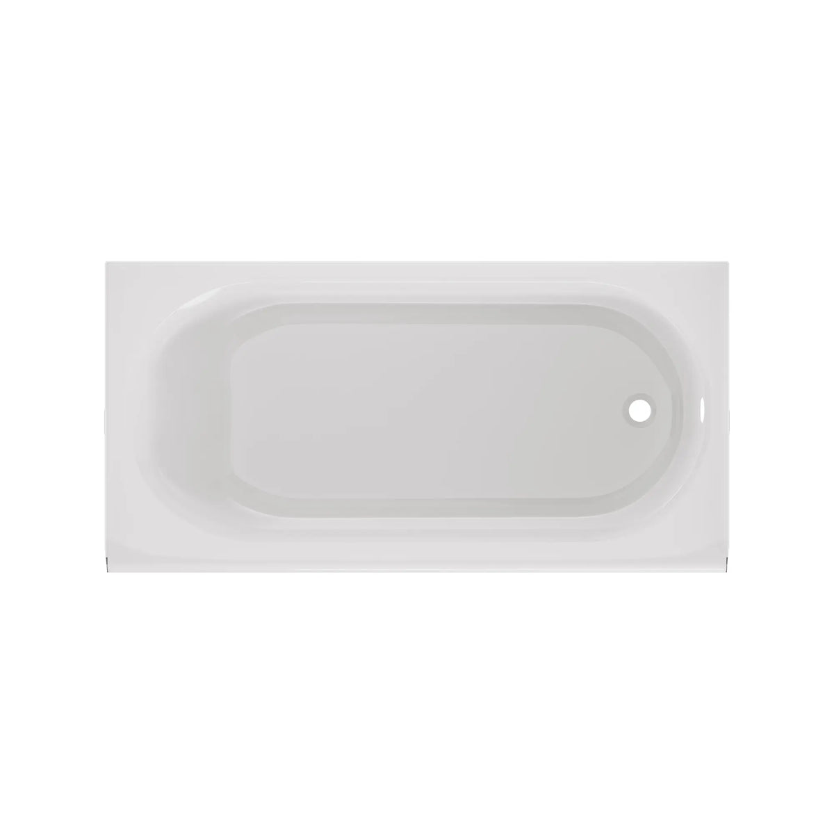 American Standard Princeton PRO Steel 60 x 30-inch Above Floor Rough Integral Apron Bathtub with Right-Hand Outlet - product view