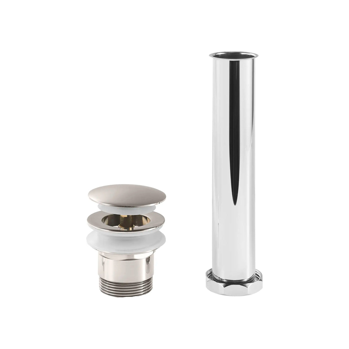 American Standard Townsend Freestanding Bathtub Overflow Cover and Drain Kit 1582000 - Brushed Nickel
