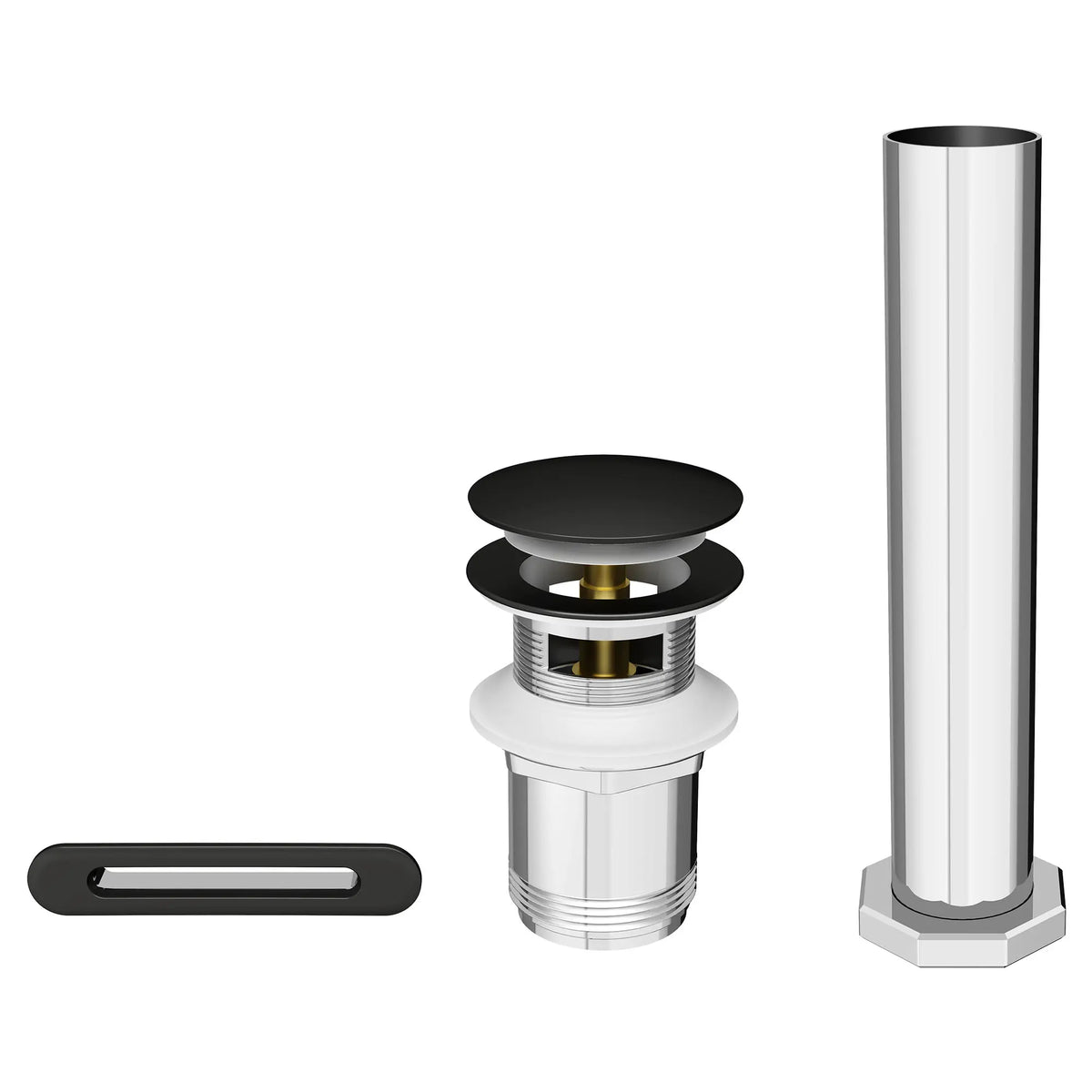 American Standard Studio S Freestanding Bathtub Drain Kit 1582200 - Matte Black