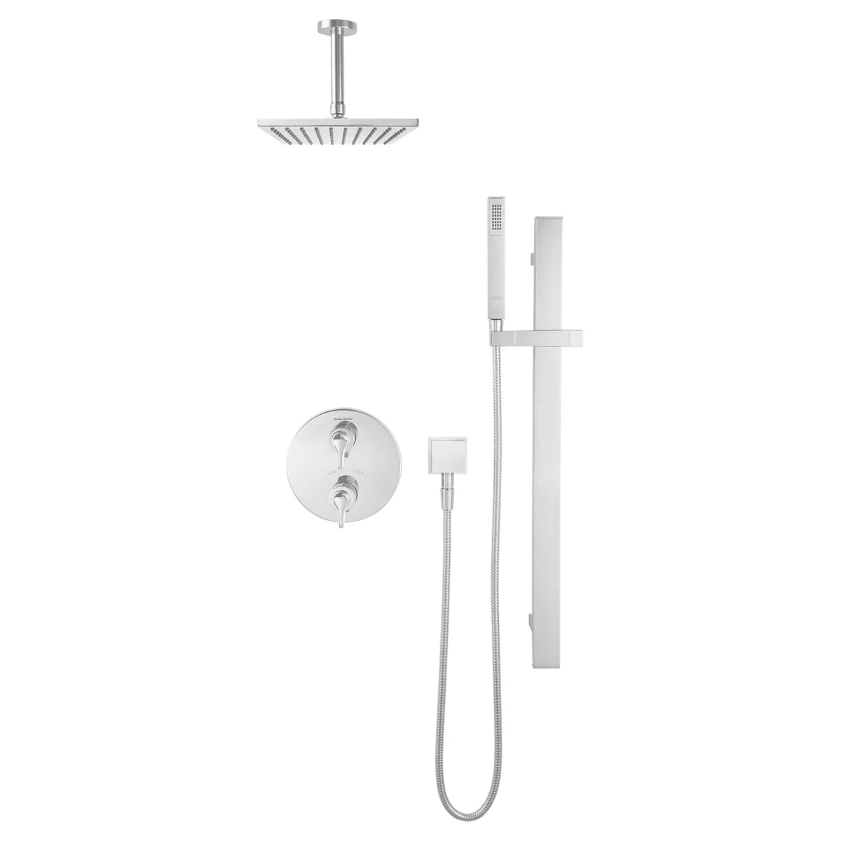 American Standard 6-Inch Ceiling Mount Rain Showerhead Arm - details