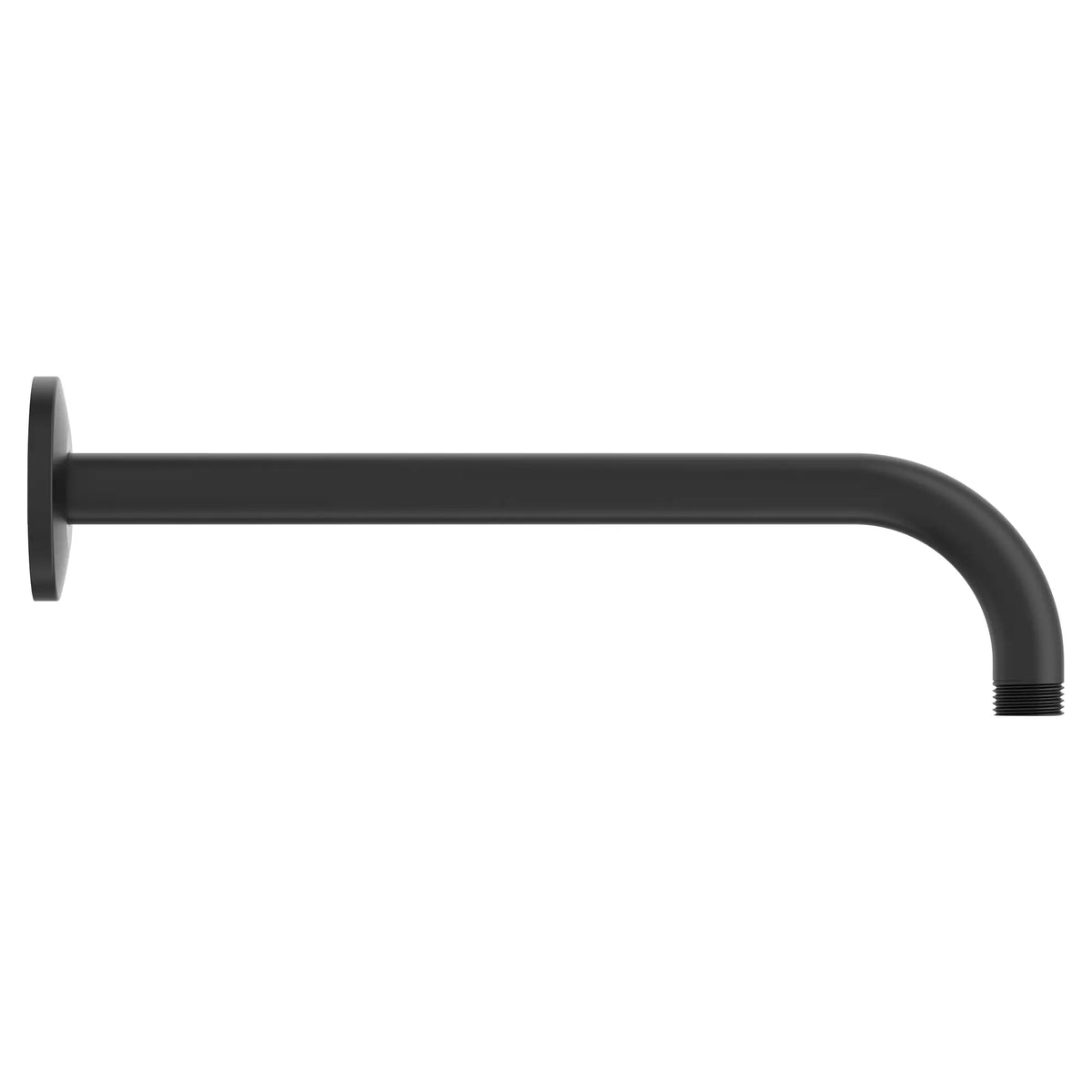 American Standard Rain 12-Inch Wall Mount Right Angle Rain Showerhead Arm - Matte Black