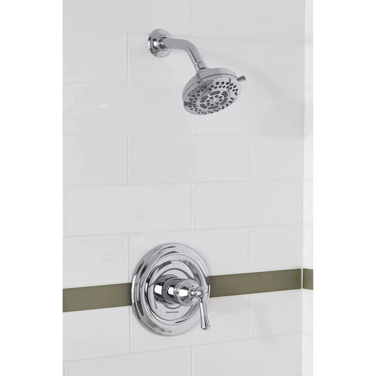 American Standard Hydrofocus 4-1/2-Inch 2.0 gpm/7.6 L/min Water-Saving Fixed Showerhead - product view