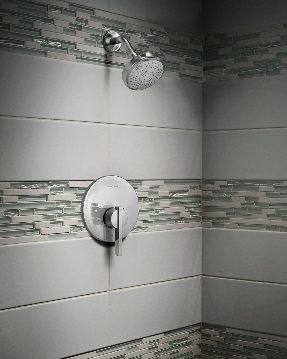 American Standard 3-Function 4-3/4-Inch 1.8 gpm/6.8 L/min Water-Saving Showerhead - product view