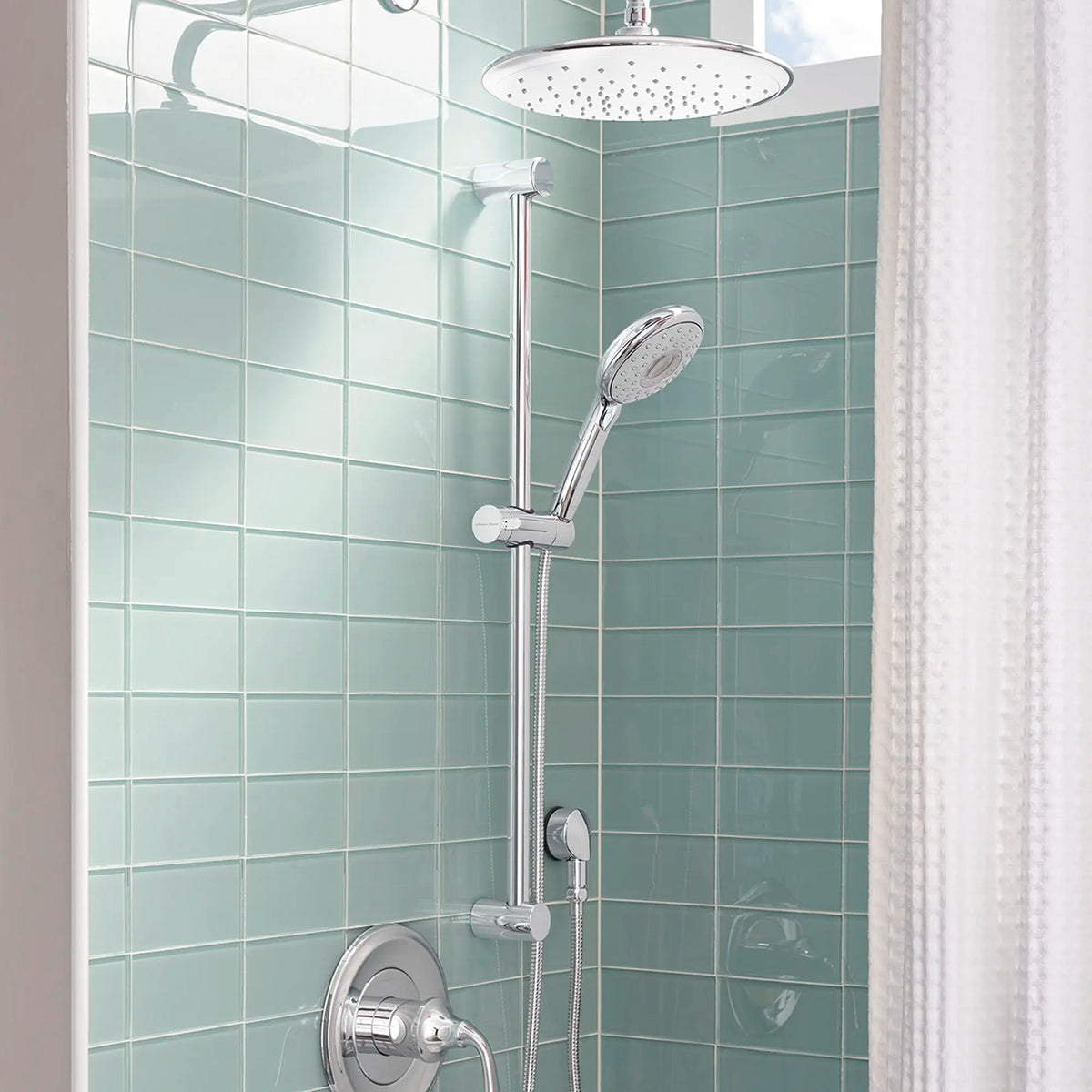 American Standard Round 30-Inch Shower Slide Bar - details