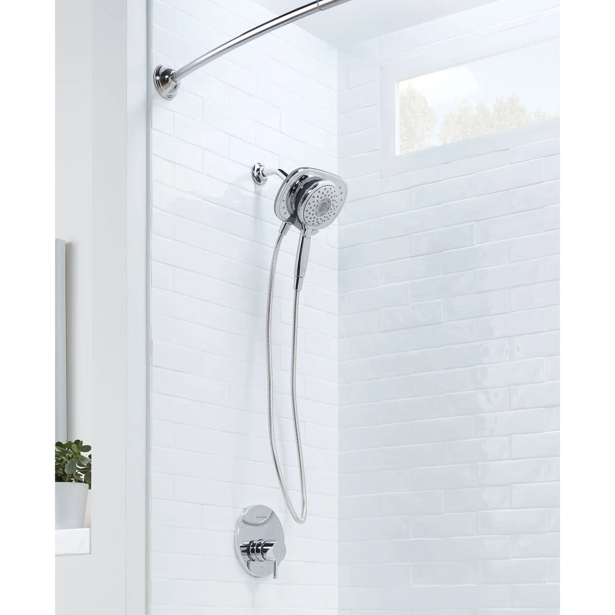 American Standard Spectra Duo 1.8 GPM 4-Function 2-in-1 Shower Head - product view