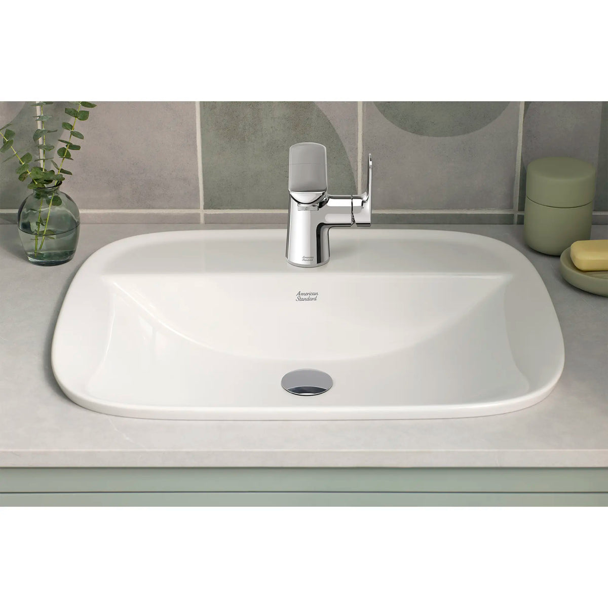 American Standard Aspirations Drop-In Sink Center Hole Only - details