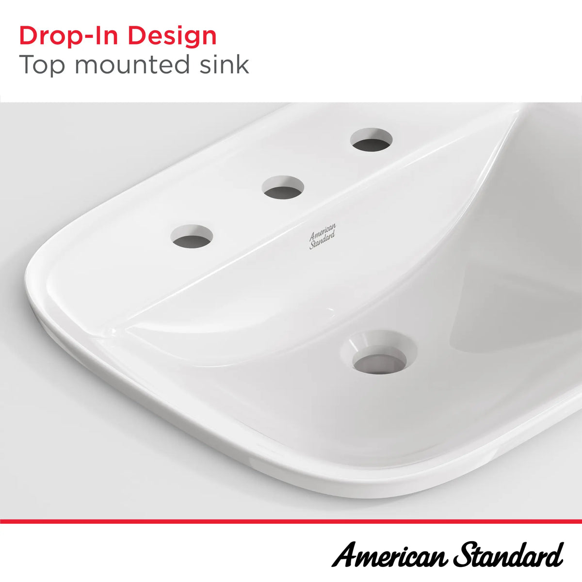 American Standard Aspirations Drop-In Sink With 8-Inch Centers - details