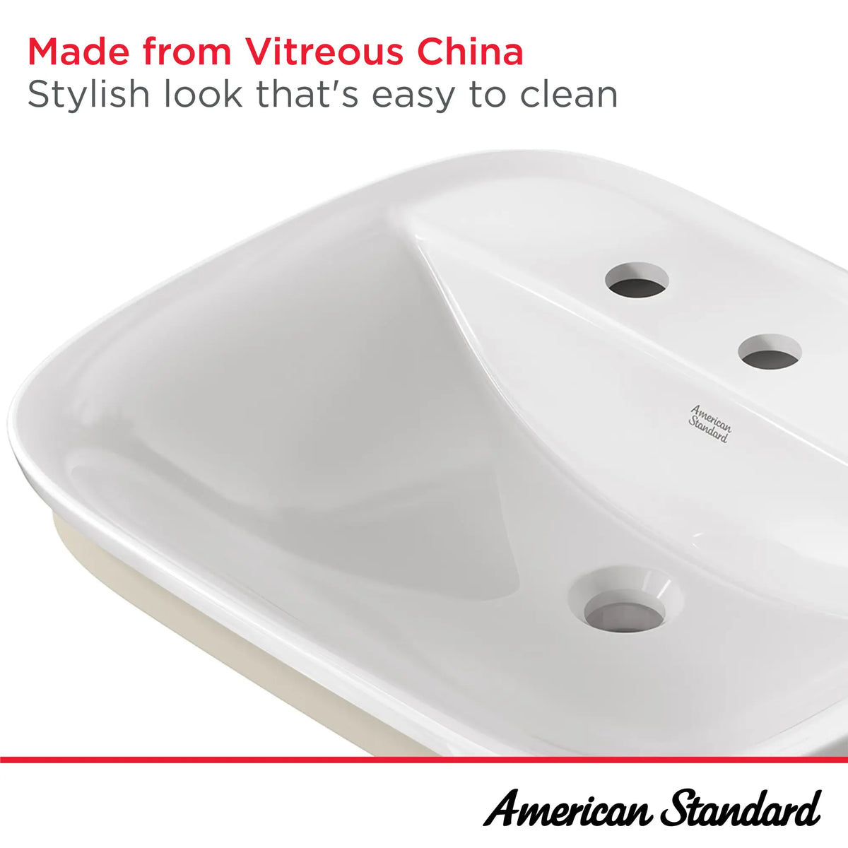 American Standard Aspirations Drop-In Sink With 8-Inch Centers - details