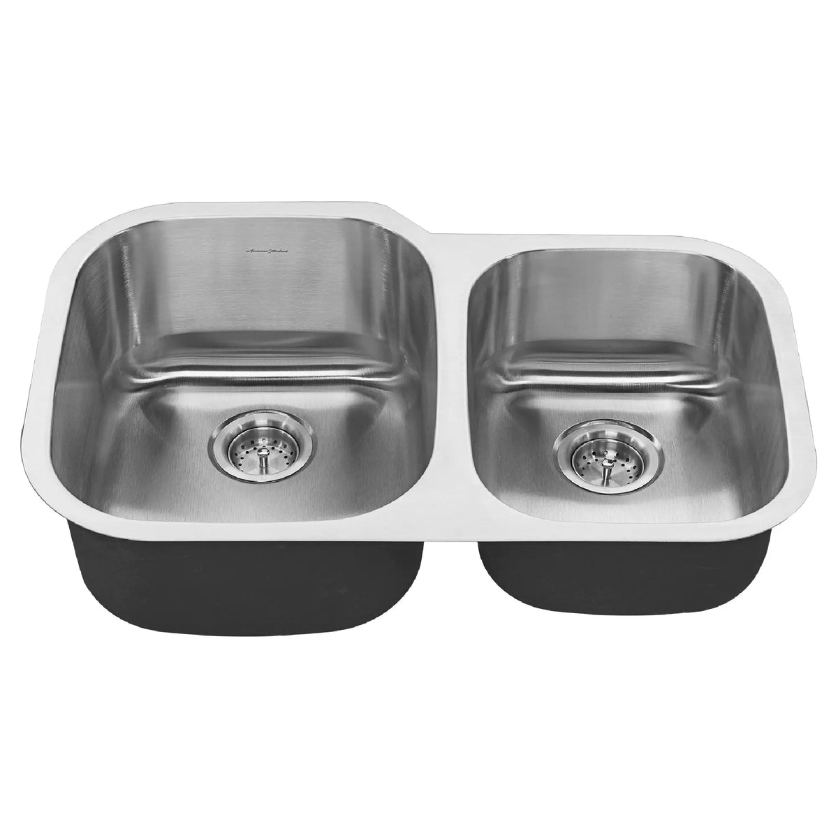 American Standard Portsmouth 32 x 21-Inch Stainless Steel Undermount Double-Bowl Kitchen Sink - details