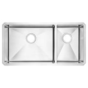 American Standard Pekoe 35 x 18-Inch Stainless Steel Undermount Double-Bowl Kitchen Sink - Stainless Steel