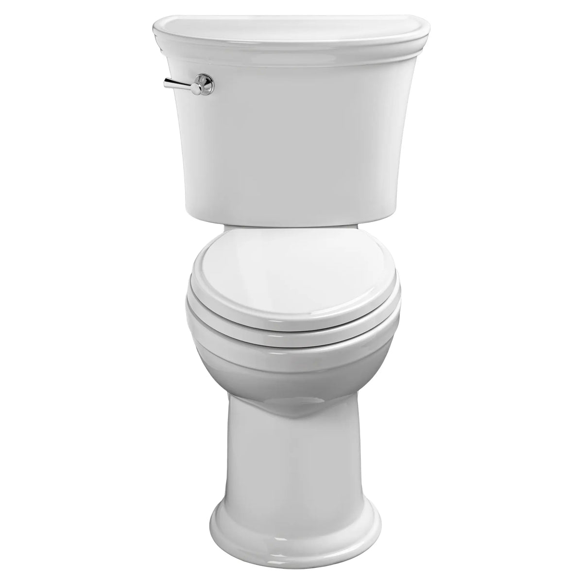 American Standard Heritage VorMax Two-Piece 1.28 gpf/4.8 Lpf Chair Height Elongated Toilet Less Seat - details