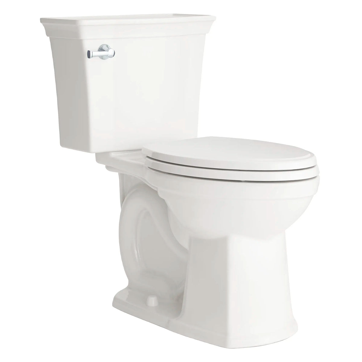 American Standard Estate VorMax Two-Piece 1.28 gpf/4.8 Lpf Chair Height Elongated Toilet less Seat - White