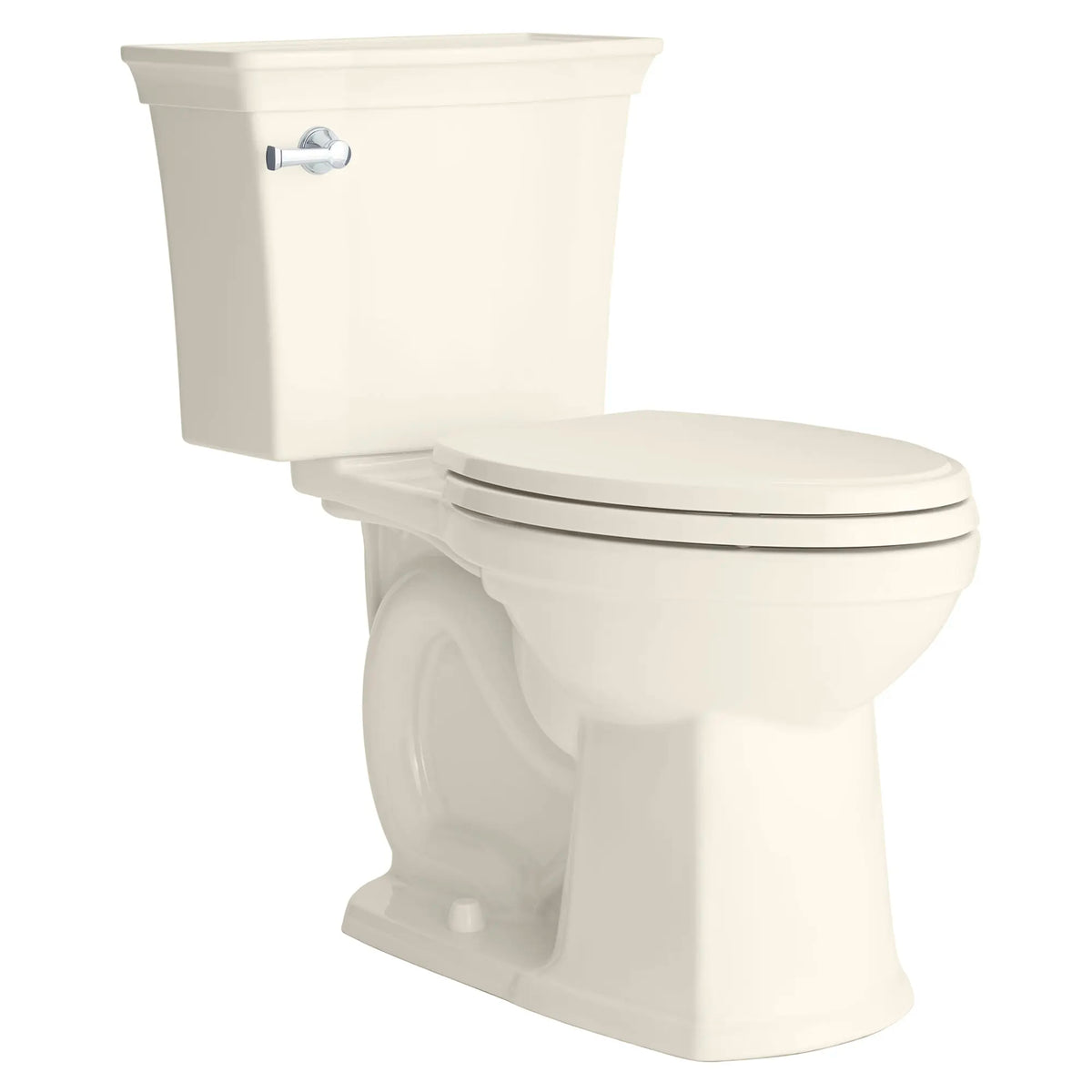 American Standard Estate VorMax Two-Piece 1.28 gpf/4.8 Lpf Chair Height Elongated Toilet less Seat - details