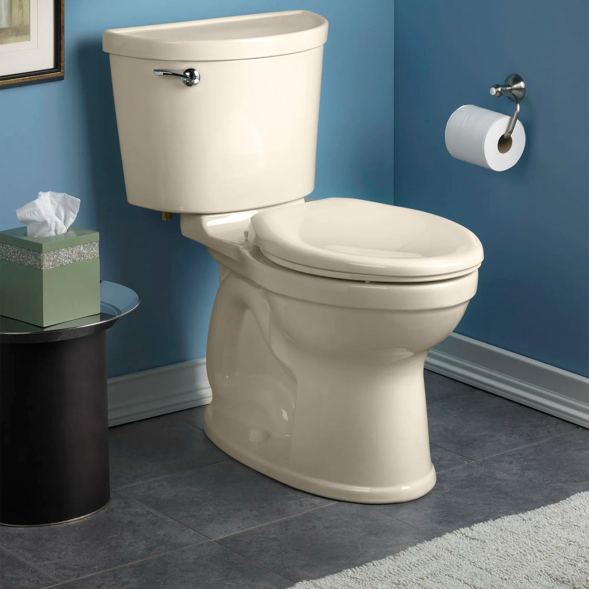 American Standard Champion PRO Two-Piece 1.6 gpf/6.0 Lpf Chair Height Round Front Toilet Less Seat - details