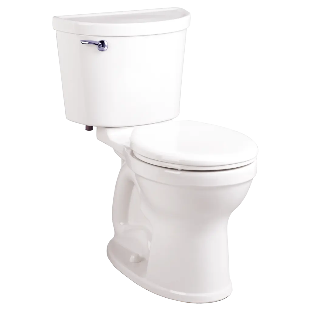 American Standard Champion PRO Two-Piece 1.28 gpf/4.8 Lpf Chair Height Round Front Toilet Less Seat - White
