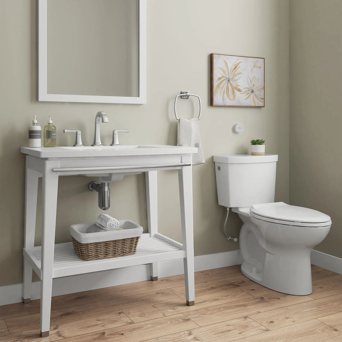 American Standard Cadet Touchless Chair Height Elongated Toilet Less Seat - details